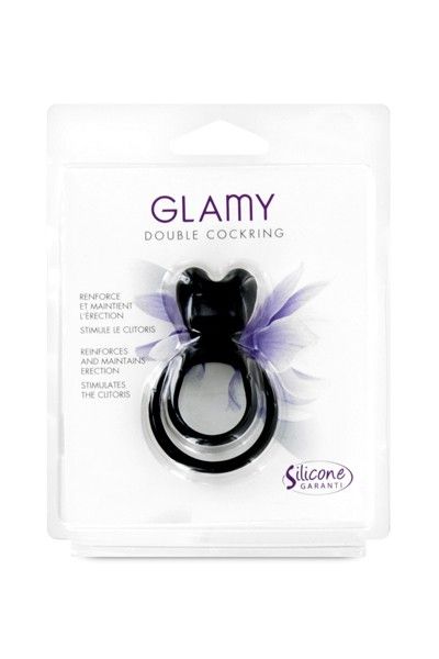 Double cockring vibrant silicone Glamy