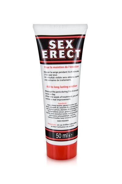 Crème stimultante pour pénis Sex Erect 50ml