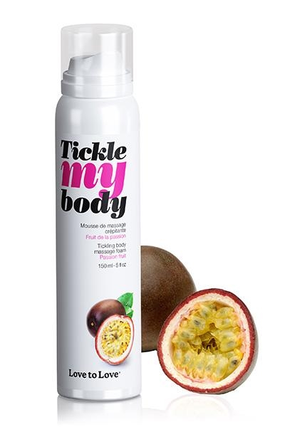 Mousse Massage Crépitante Fruit de la Passion 150ml - Tickle My Body - Love to Love